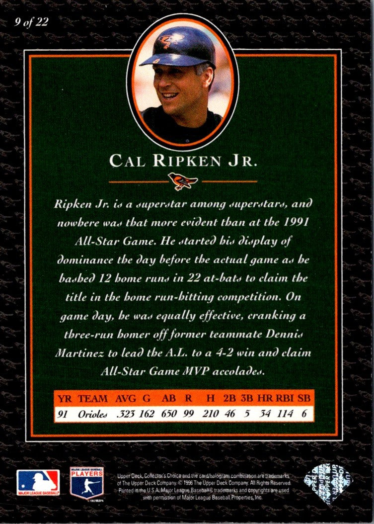 1996 Collector's Choice Ripken Collection Cal Ripken Jr.