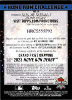 2022 Topps Home Run Challenge Code Cards Freddie Freeman #HRC-24
