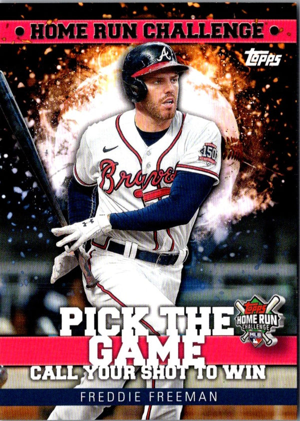 2022 Topps Home Run Challenge Code Cards Freddie Freeman #HRC-24