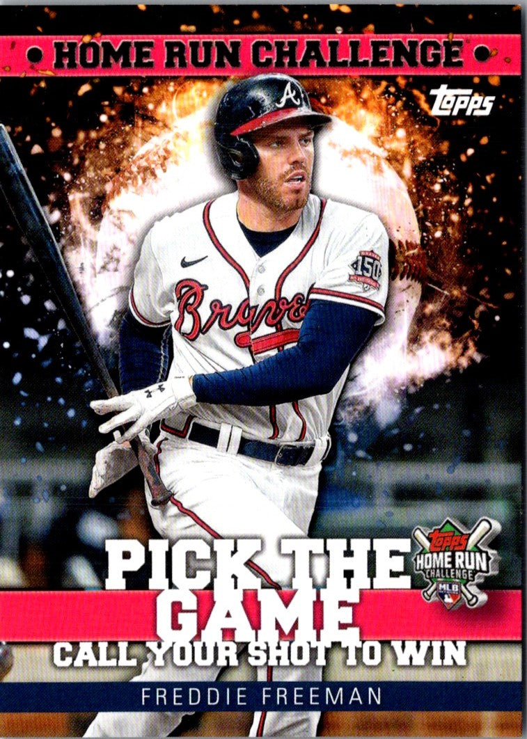 2022 Topps Home Run Challenge Code Cards Freddie Freeman