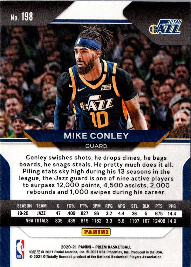 2020 Panini Prizm Mike Conley