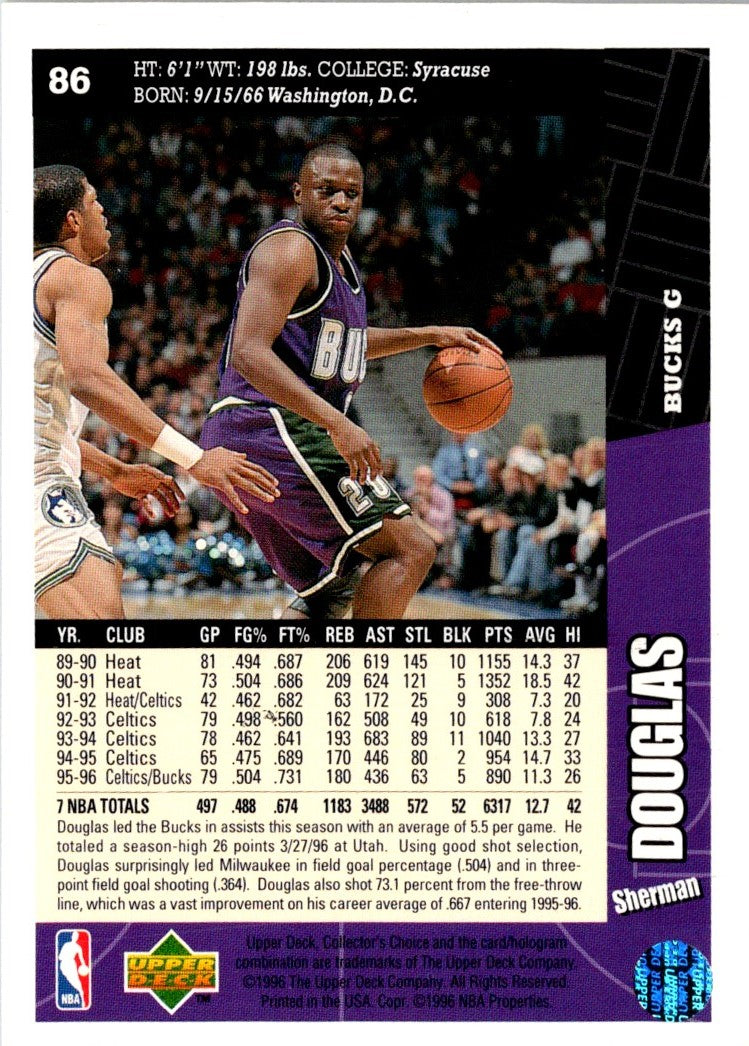 1996 Collector's Choice Sherman Douglas