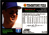 1994 Score Tombstone Pizza Super-Pro Series Mark Grace #6