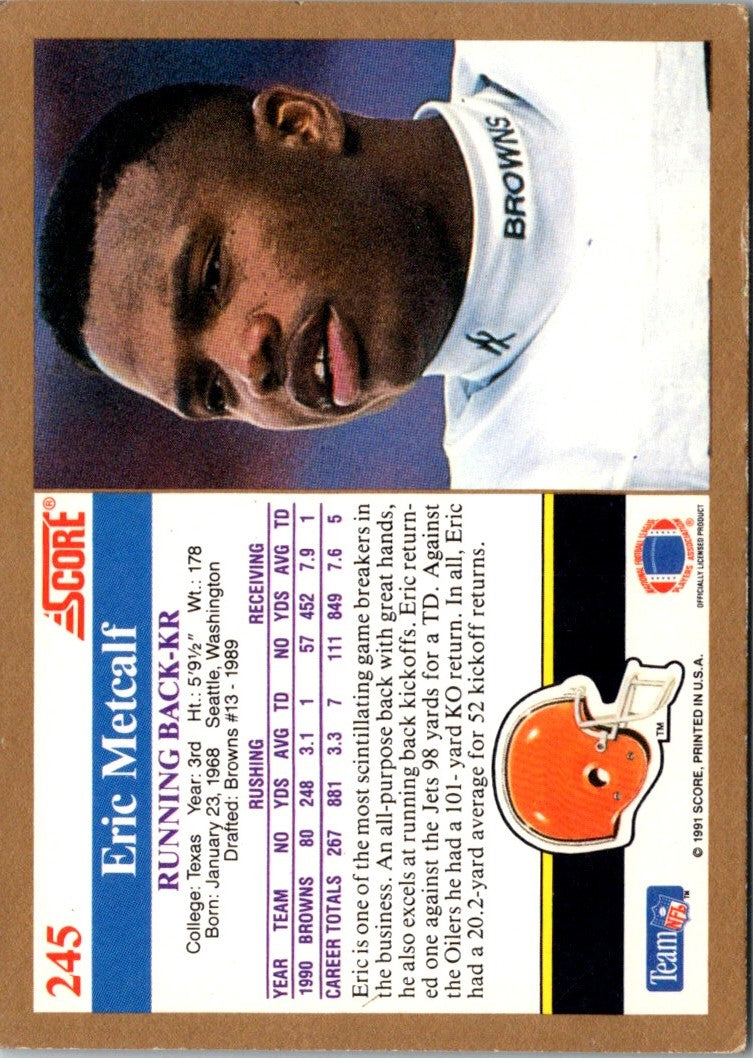 1991 Score Eric Metcalf