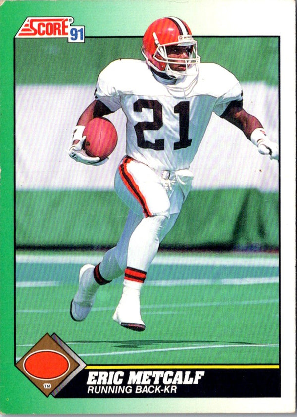 1991 Score Eric Metcalf #245