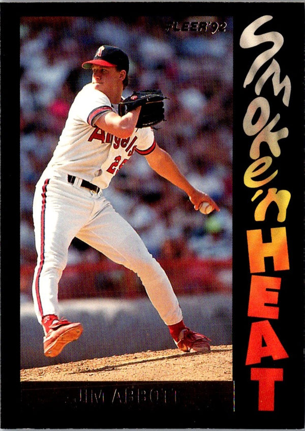 1992 Fleer Smoke 'N Heat Jim Abbott #12