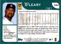 2001 Topps Troy O'Leary #594