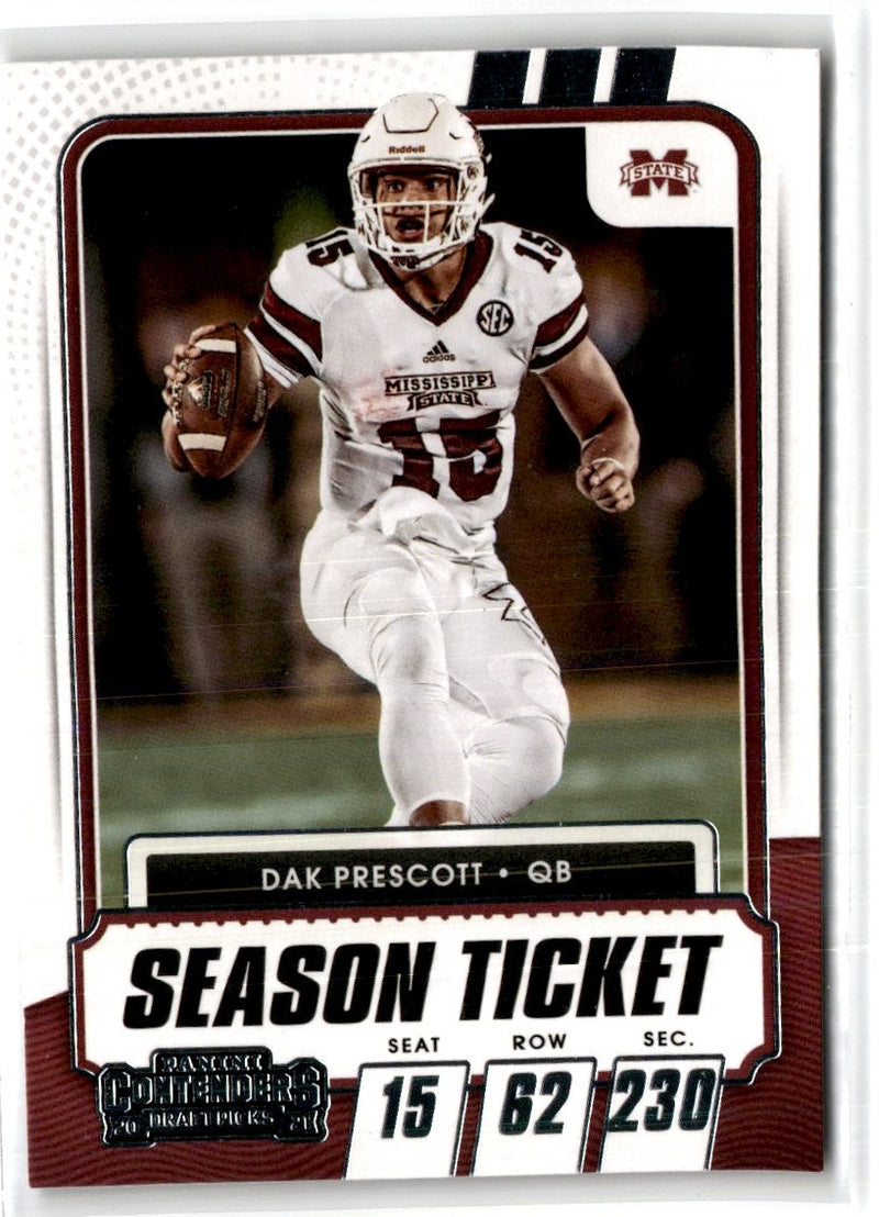 2021 Panini Contenders Draft Picks Ticket Dak Prescott