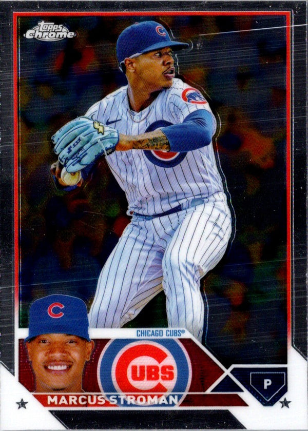 2023 Topps Heritage Red Border Marcus Stroman #212