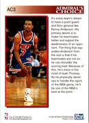 1993 Hoops Admiral's Choice Kenny Anderson