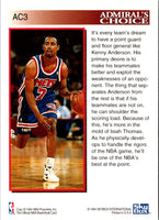 1993 Hoops Admiral's Choice Kenny Anderson #AC3