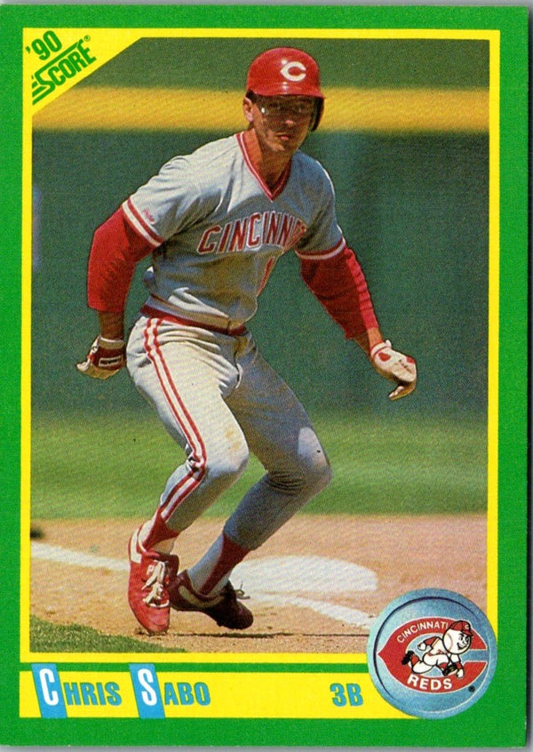 1990 Score Chris Sabo #70