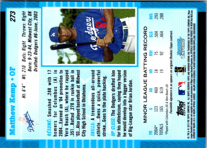 2005 Bowman Matt Kemp