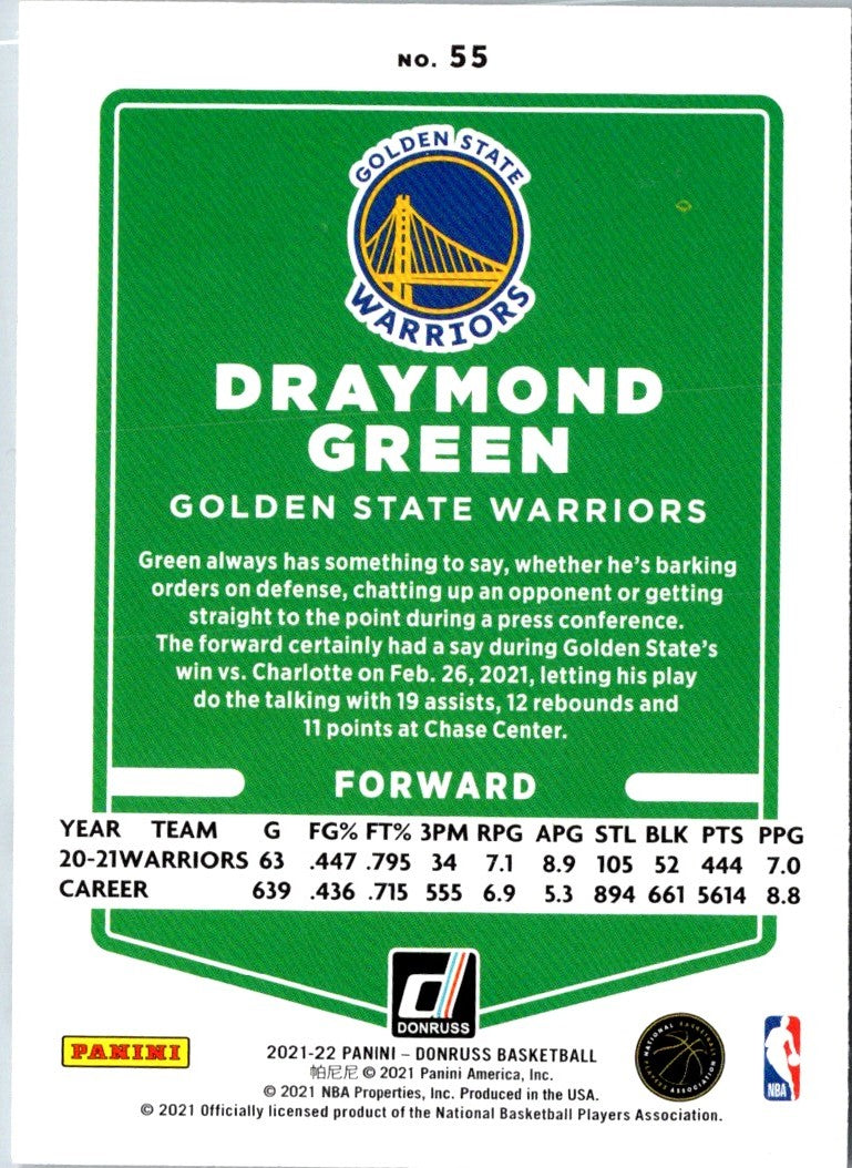2021 Donruss Draymond Green