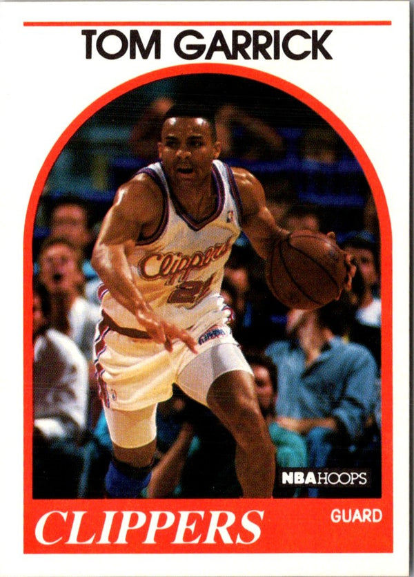 1989 Hoops Tom Garrick #91 Rookie