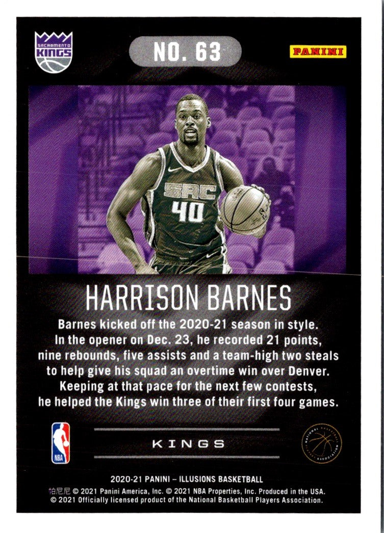 2020 Panini Illusions Harrison Barnes