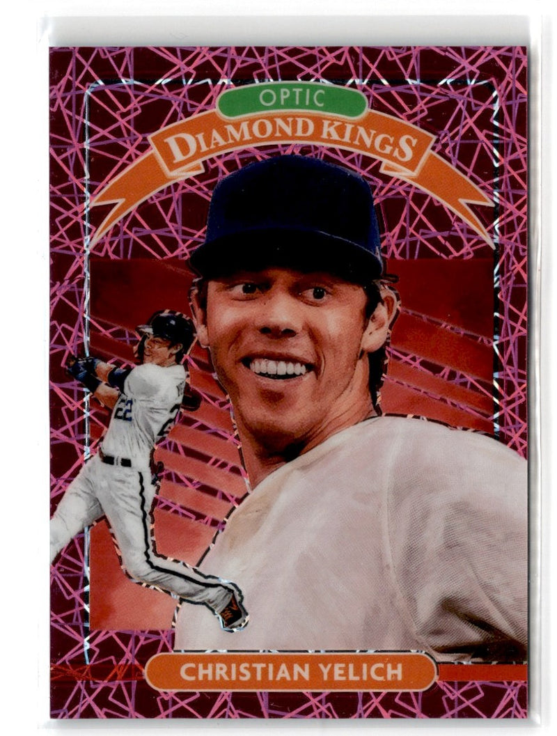 2020 Donruss Optic Pink Velocity Christian Yelich