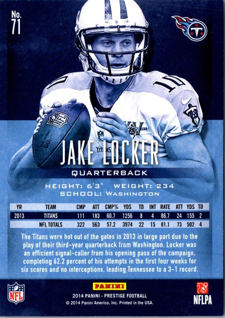 2014 Panini Prestige Jake Locker