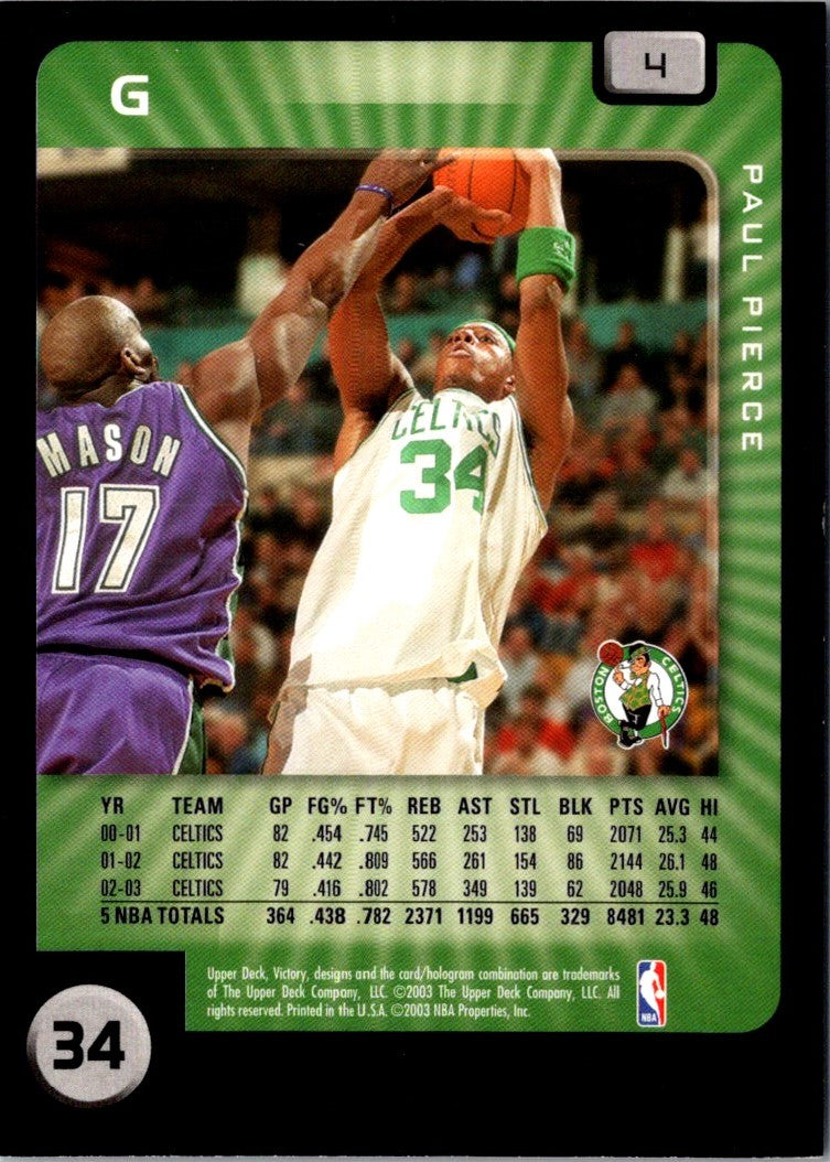 2003 Upper Deck Victory Paul Pierce