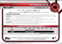 2022 Bowman Draft Baseball Victor Acosta #BD-70 Rookie
