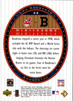 2002 Upper Deck World Series Heroes Lou Boudreau #42