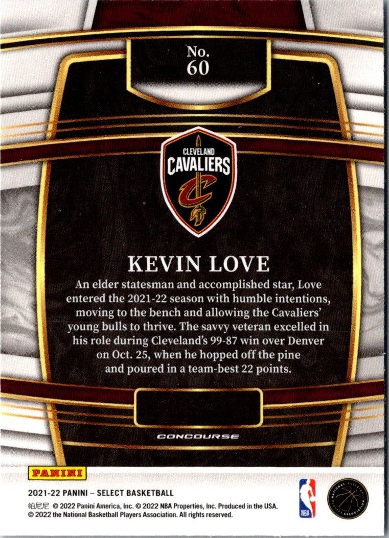 2021 Panini Select Kevin Love