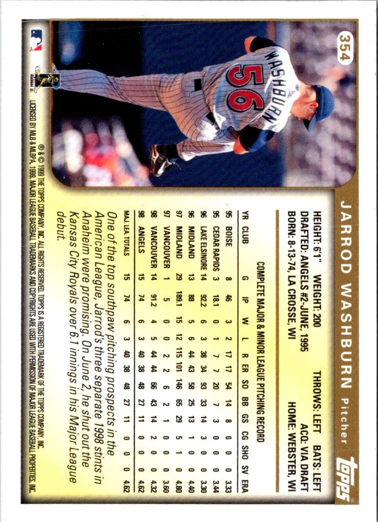 1999 Topps Jarrod Washburn