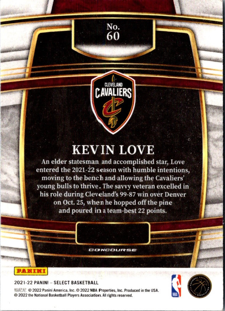 2021 Panini Select Blue Kevin Love