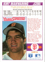 1989 Score Young Superstars I Kirt Manwaring #22