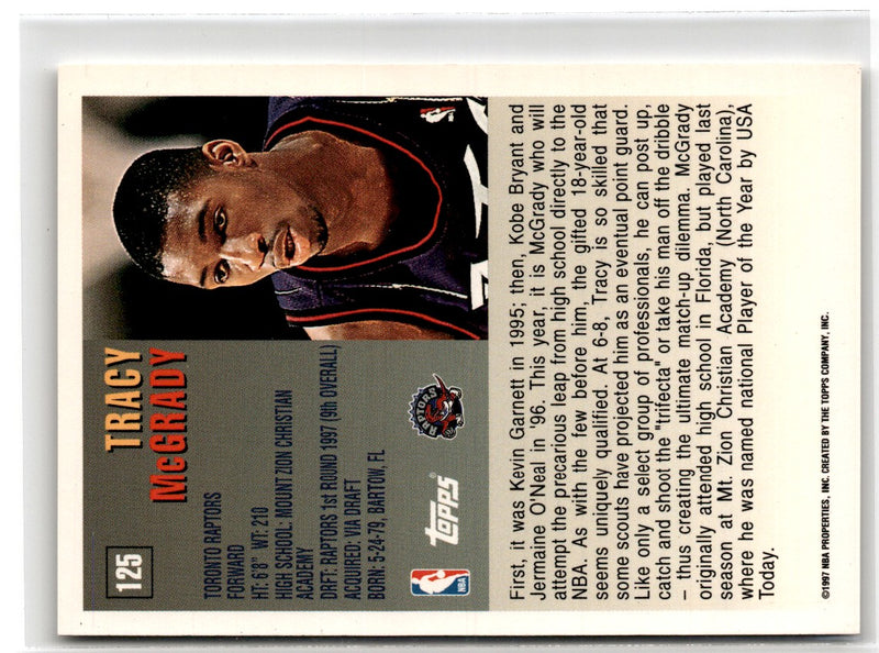 1997 Topps Tracy McGrady