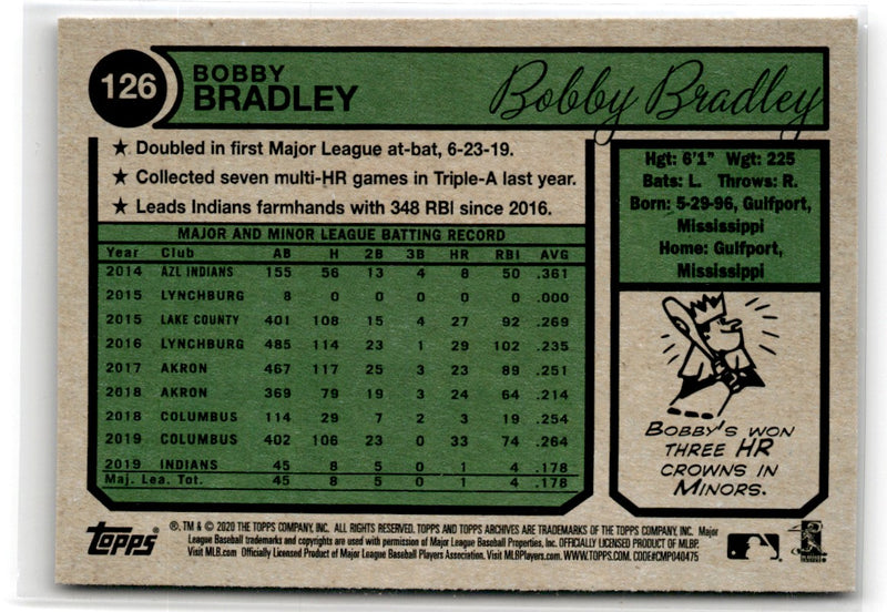 2020 Topps Archives Bobby Bradley