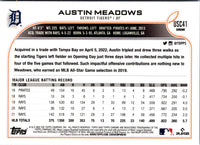 2022 Topps Chrome Update Purple Refractor Austin Meadows #USC41