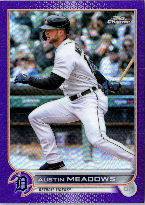 2022 Topps Chrome Update Purple Refractor Austin Meadows #USC41