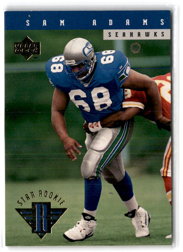 1994 Pacific Prisms Seattle Seahawks Promos Sam Adams #1