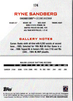 2022 Topps Gallery Ryne Sandberg #174