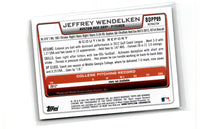 2012 Bowman Draft Picks & Prospects Chrome Jeffrey Wendelken #BDPP89