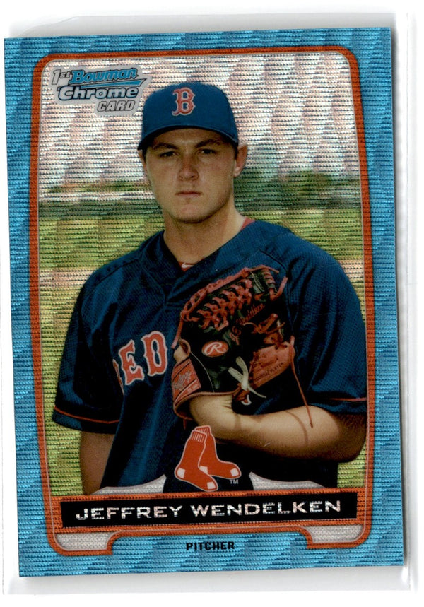 2012 Bowman Draft Picks & Prospects Chrome Jeffrey Wendelken #BDPP89