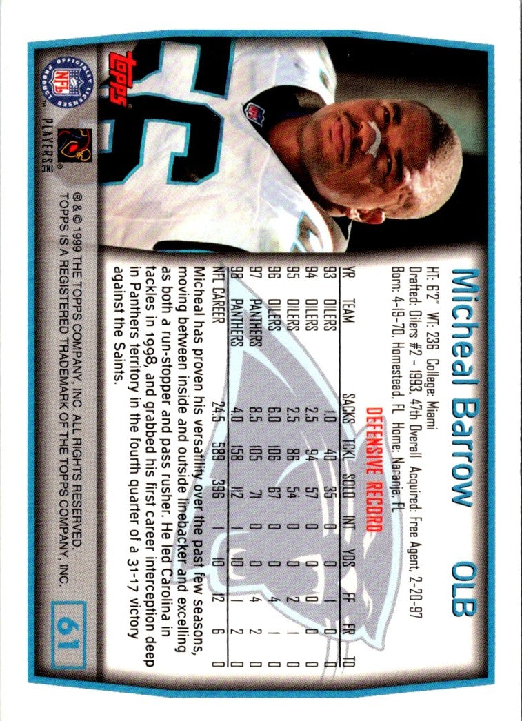 1999 Topps Collection Micheal Barrow