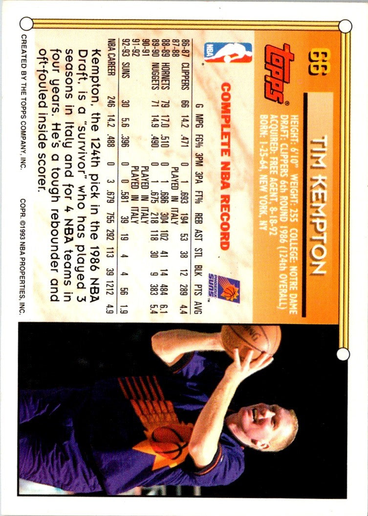 1993 Topps Tim Kempton