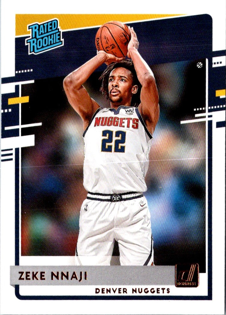 2020 Donruss Rated Rookies Zeke Nnaji