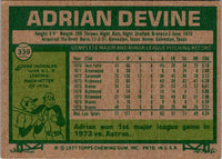 1977 Topps Adrian Devine #339