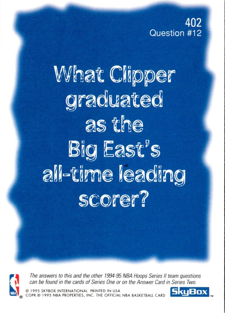 1994 Hoops Los Angeles Clippers