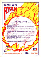 1991 Pacific Nolan Ryan Texas Express I Lynn Nolan Ryan #110