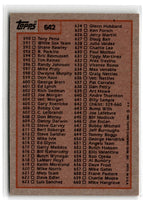 1983 Fleer Frank Viola #625 Rookie