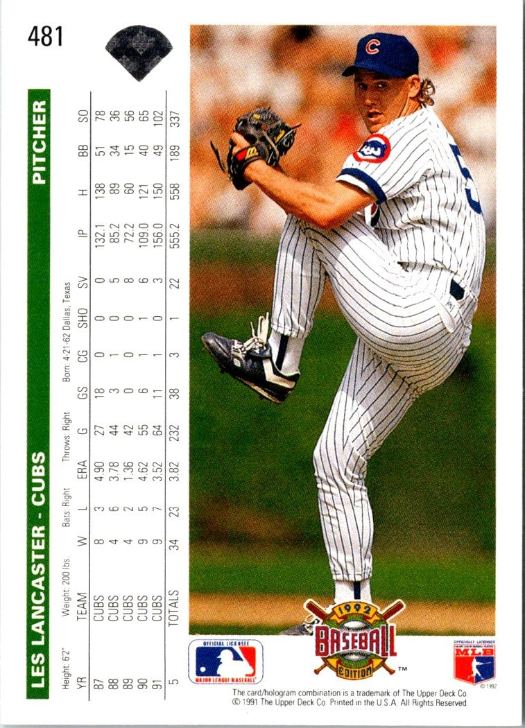 1992 Upper Deck Les Lancaster