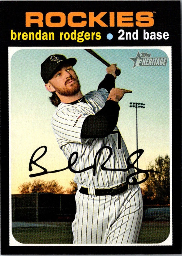 2020 Topps Heritage Brendan Rodgers #44