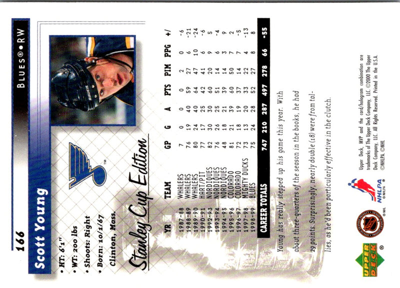 1999 Upper Deck MVP Stanley Cup Scott Young