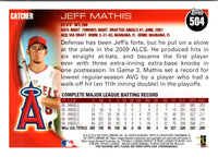 2010 Topps Jeff Mathis #504