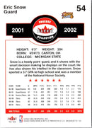 2001 Fleer Shoebox Eric Snow