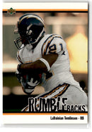 2002 UD Authentics Rumble Backs LaDainian Tomlinson